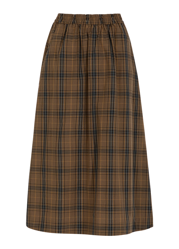 CC Heart CC HEART ALIA LÅNG KJOL Skirt Golden brown check - 793