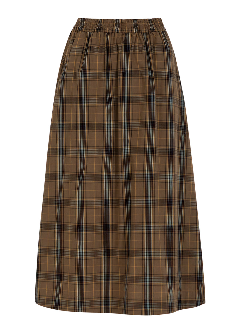 CC Heart CC HEART ALIA LÅNG KJOL Skirt Golden brown check - 793