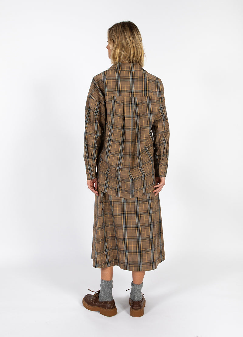 CC Heart CC HEART ALIA LÖS SKJORTA Shirt/Blouse Golden brown check - 793