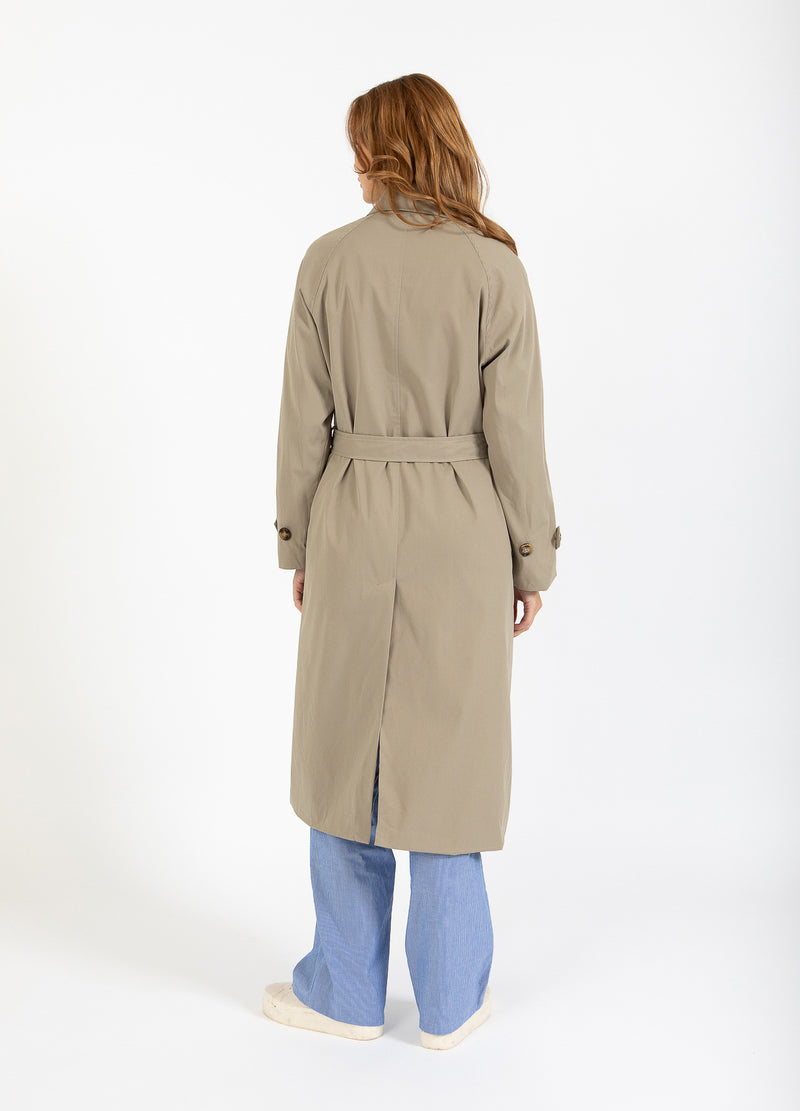 CC Heart CC HEART ALICIA LÅNG TRENCHCOAT Outerwear Sand olive - 406