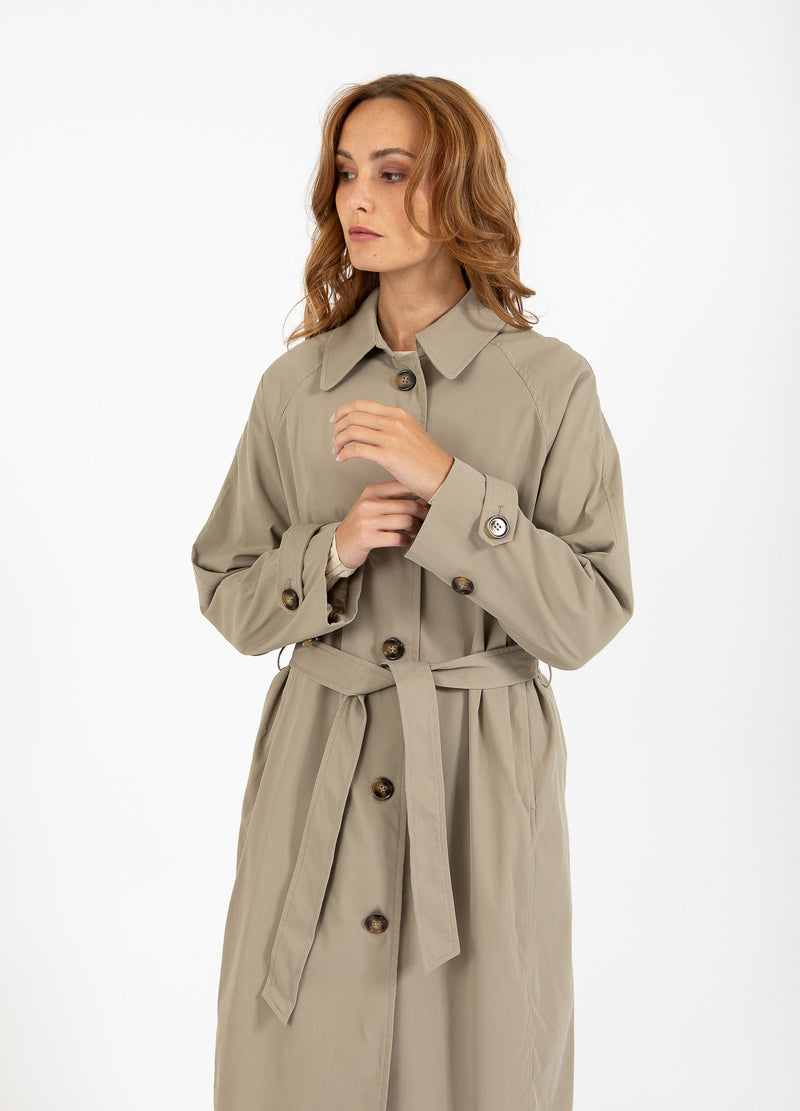 CC Heart CC HEART ALICIA LÅNG TRENCHCOAT Outerwear Sand olive - 406