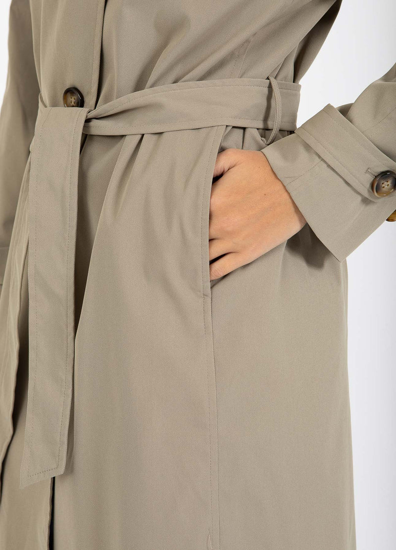 CC Heart CC HEART ALICIA LÅNG TRENCHCOAT Outerwear Sand olive - 406