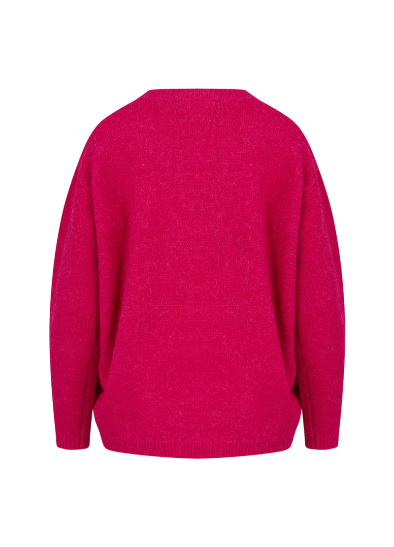 CC Heart  CC HEART AMELIA ALPACKA V-ringad Knitwear Bright pink - 663