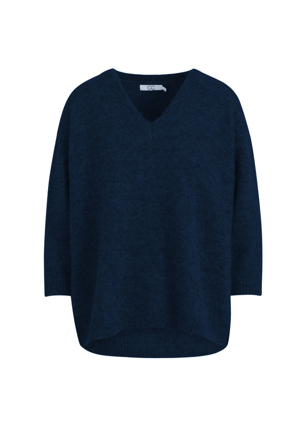 CC Heart  CC HEART AMELIA ALPACKA V-ringad Knitwear Navy - 563