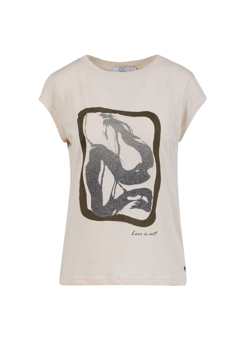 CC Heart CC HEART ART T-SHIRT - CAP-ÄRME T-Shirt Creme - 241