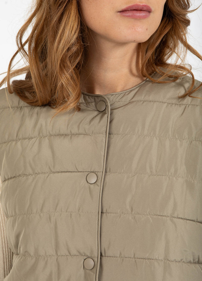 CC Heart CC HEART ASTA KVILTAD VÄST Outerwear Sand olive - 406