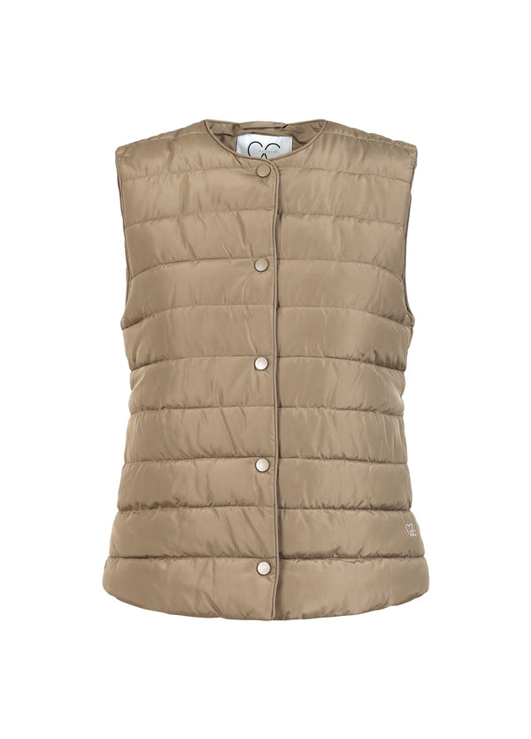 CC Heart CC HEART ASTA KVILTAD VÄST Outerwear Sand olive - 406
