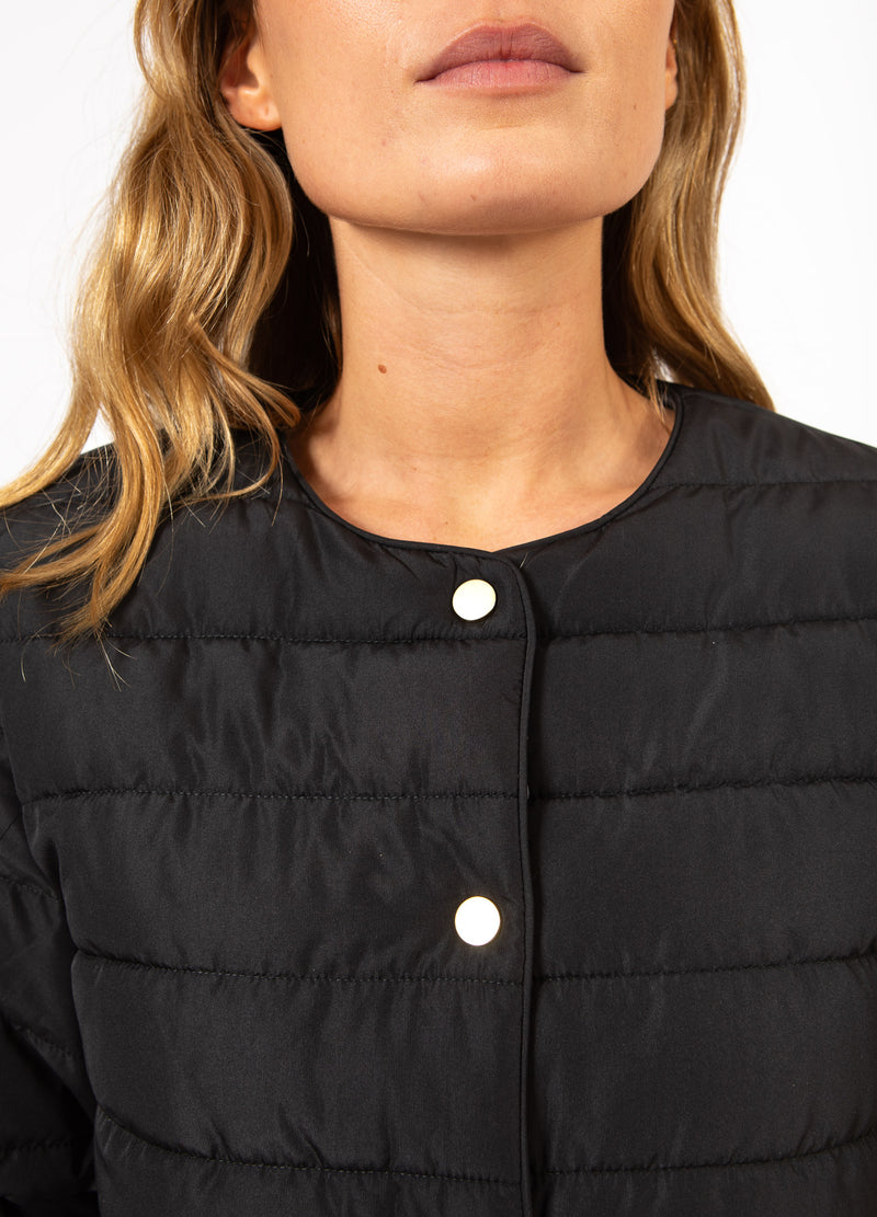 CC Heart CC HEART ASTA QUILTED KORTÄRMAD JACKA Outerwear Black - 100