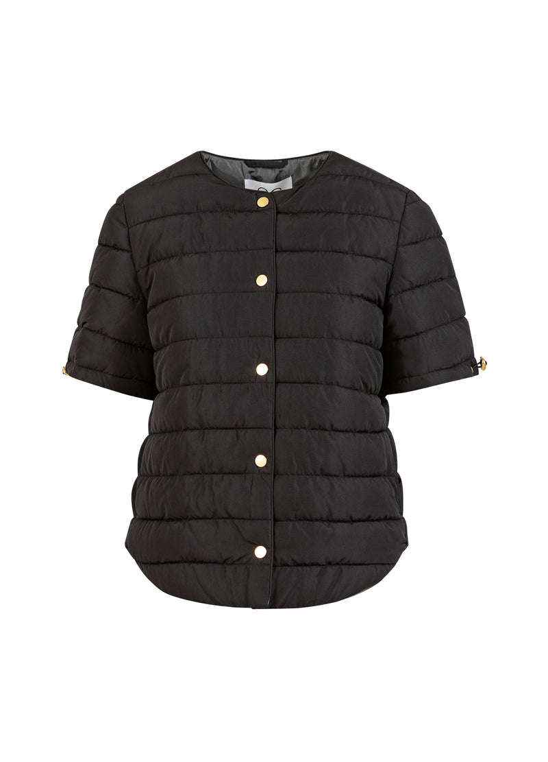 CC Heart CC HEART ASTA QUILTED KORTÄRMAD JACKA Outerwear Black - 100