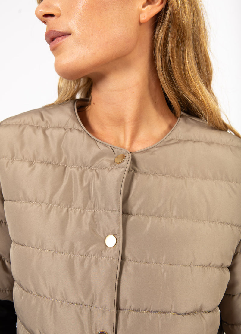 CC Heart CC HEART ASTA QUILTED KORTÄRMAD JACKA Outerwear Sand - 251