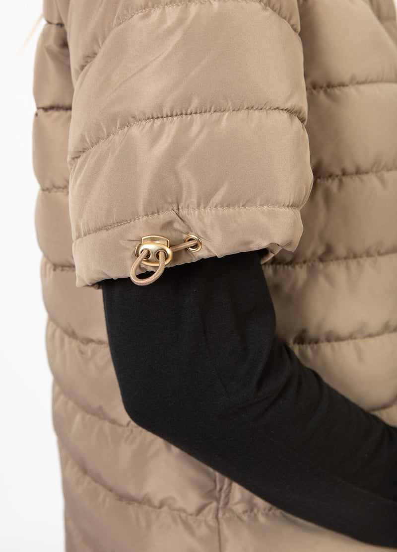 CC Heart CC HEART ASTA QUILTED KORTÄRMAD JACKA Outerwear Sand - 251
