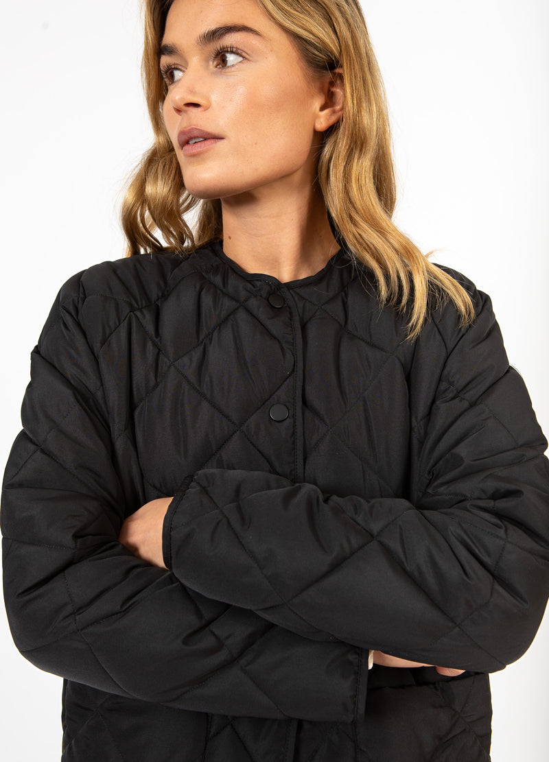 CC Heart CC HEART ASTA QUILTED LOOSE JACKET Outerwear Black - 100