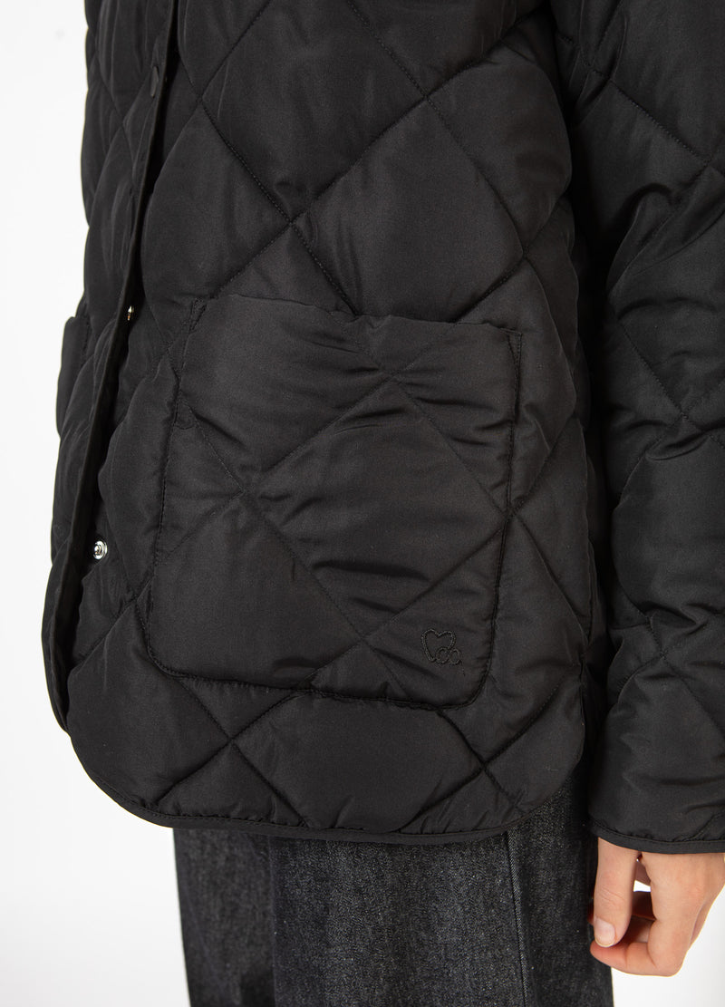 CC Heart CC HEART ASTA QUILTED LOOSE JACKET Outerwear Black - 100