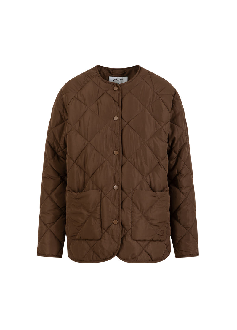 CC Heart CC HEART ASTA QUILTED LOOSE JACKET Outerwear Chocolate brown - 349