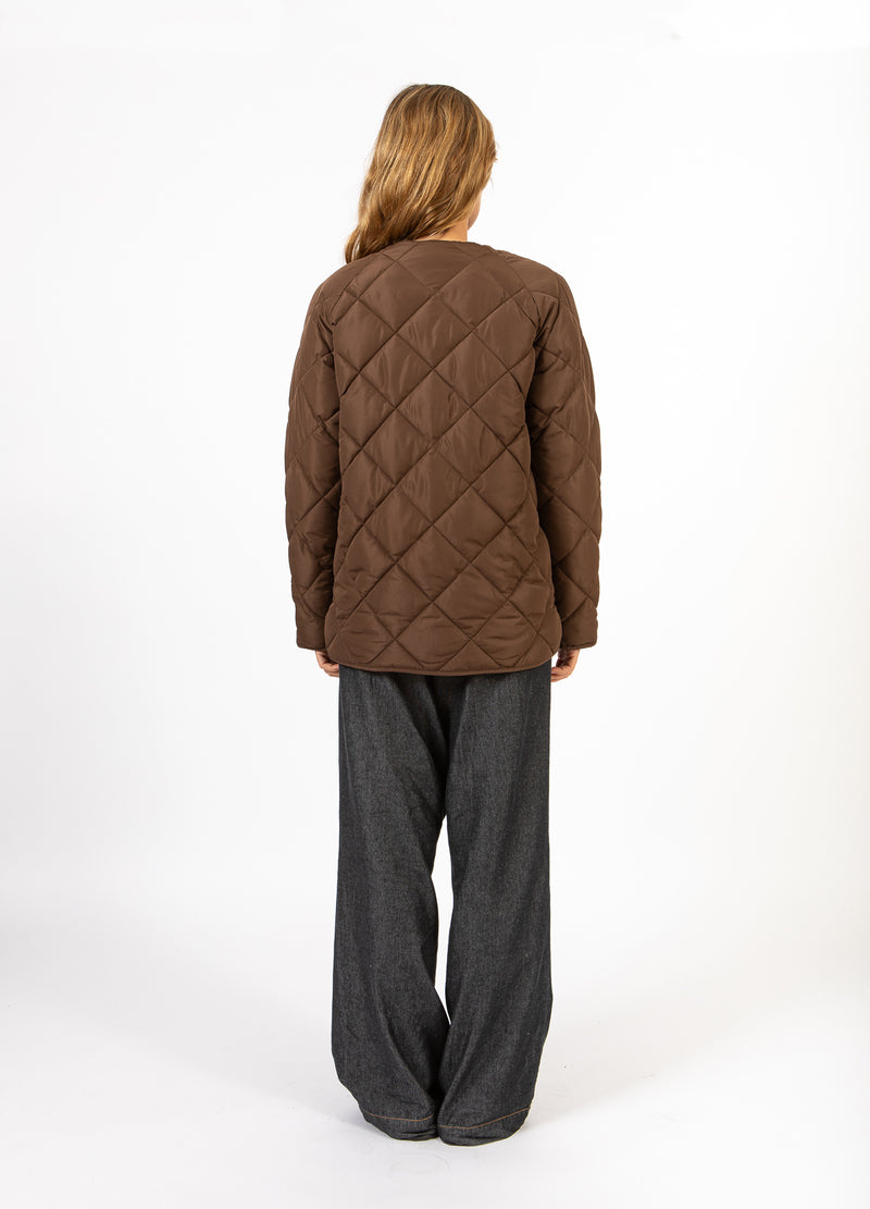 CC Heart CC HEART ASTA QUILTED LOOSE JACKET Outerwear Chocolate brown - 349