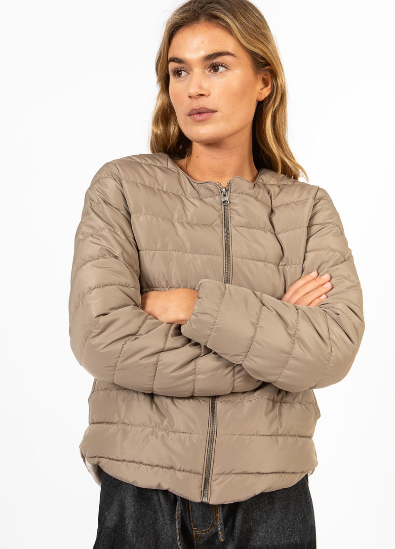 CC Heart CC HEART ASTA QUILTED SLIM JACKA Outerwear Sand - 251