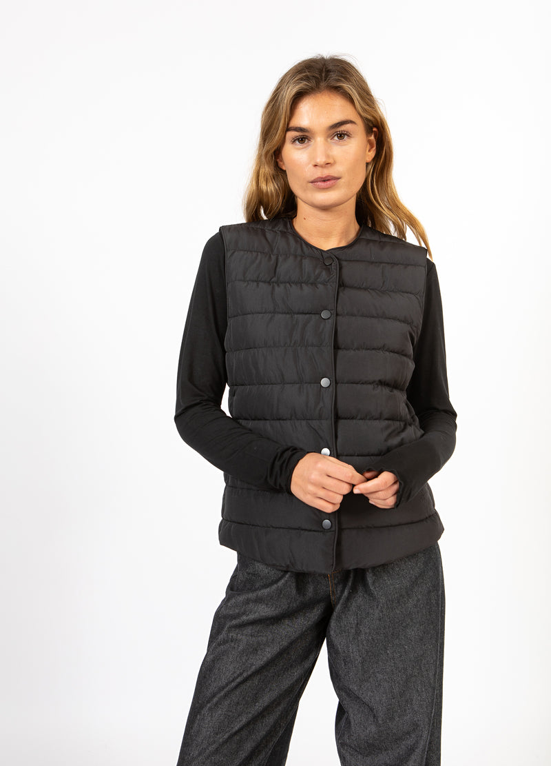 CC Heart CC HEART ASTA QUILTED VEST Outerwear Black - 100