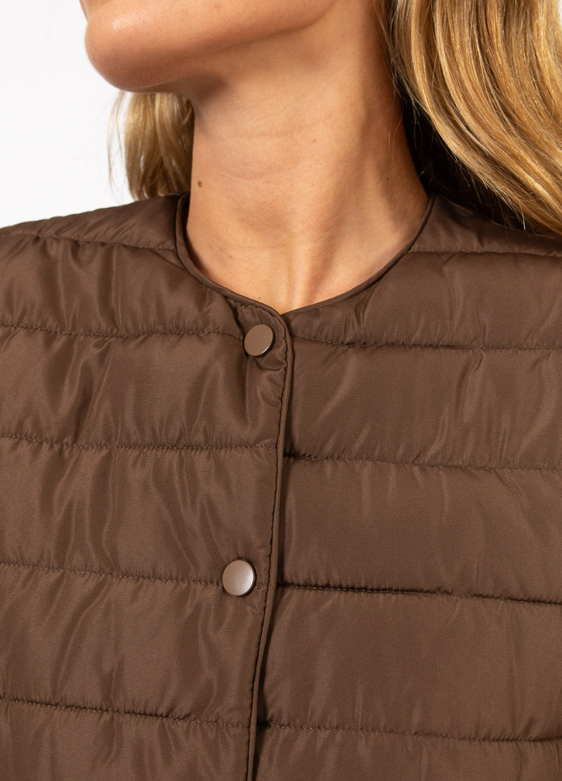 CC Heart CC HEART ASTA QUILTED VEST Outerwear Chocolate brown - 349