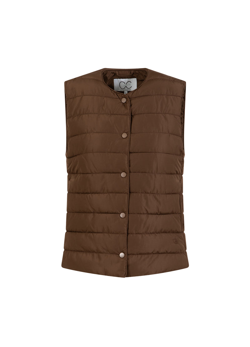 CC Heart CC HEART ASTA QUILTED VEST Outerwear Chocolate brown - 349