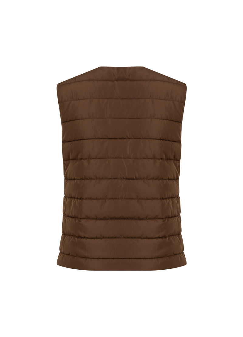 CC Heart CC HEART ASTA QUILTED VEST Outerwear Chocolate brown - 349