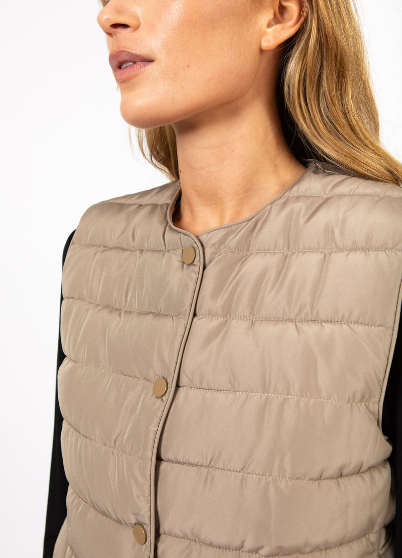 CC Heart CC HEART ASTA QUILTED VEST Outerwear Sand - 251