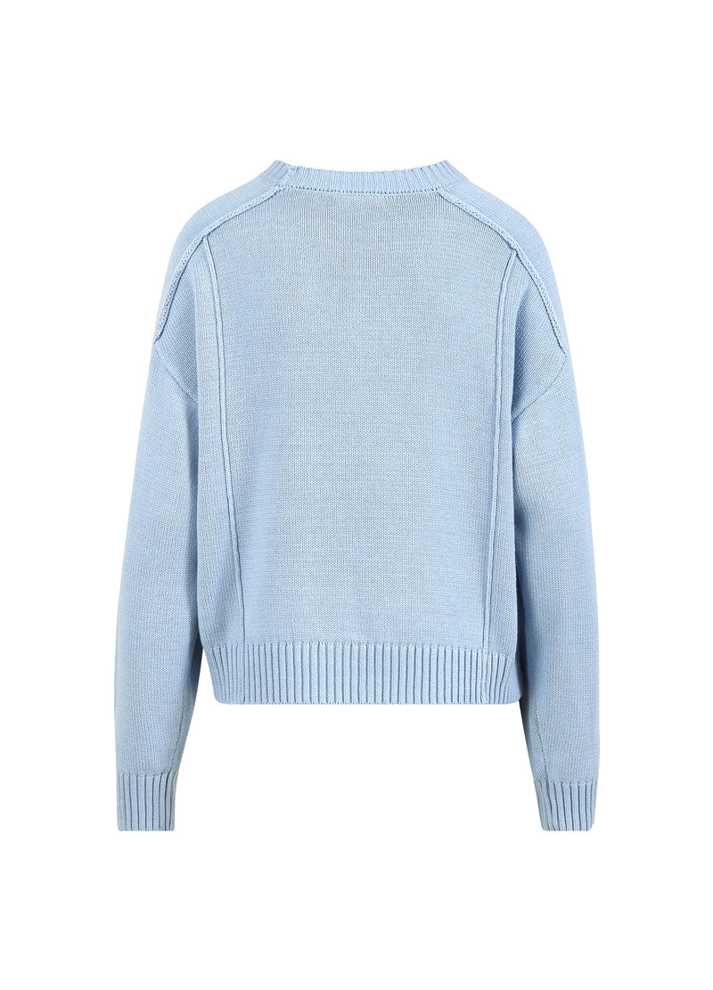 CC Heart CC HEART AVERY O-RINGAD TRÖJA Knitwear Bright blue - 592