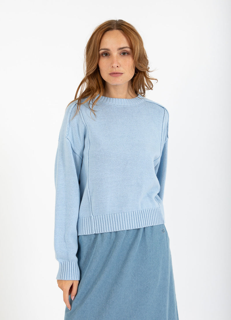 CC Heart CC HEART AVERY O-RINGAD TRÖJA Knitwear Bright blue - 592