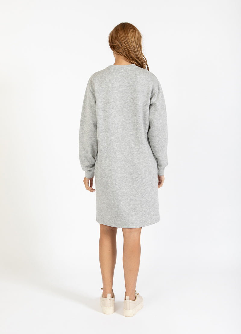 CC Heart CC HEART BILLIE SWEATKLÄNNING Dress Light grey melange - 129