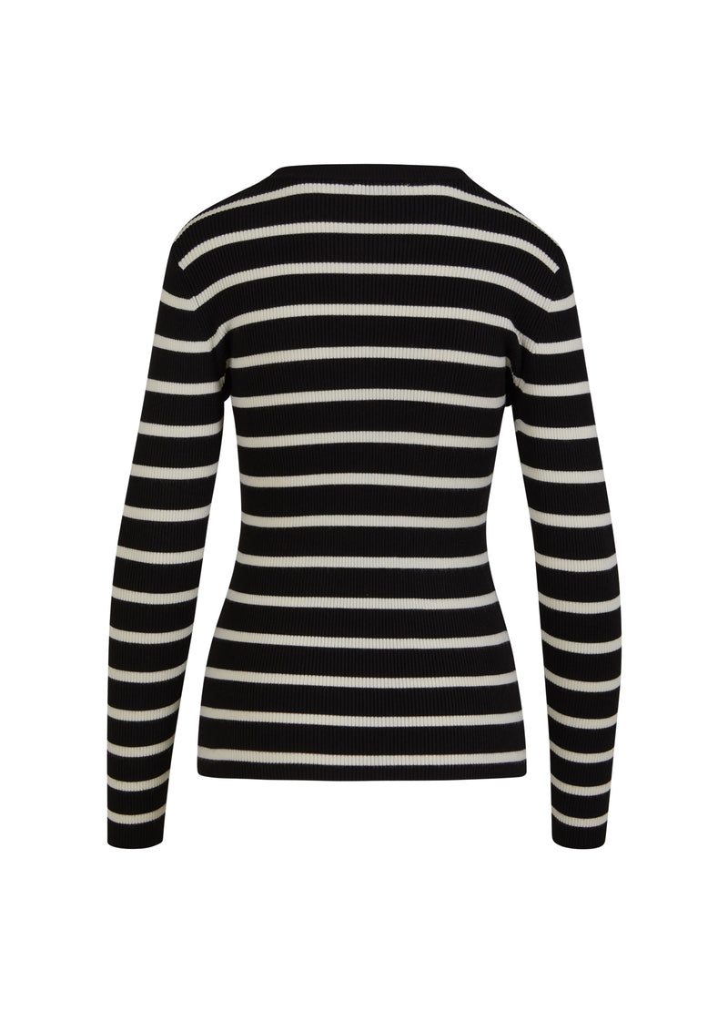 CC Heart CC HEART ELENA STICKAD BLUS Knitwear Off white/navy stipes - 258