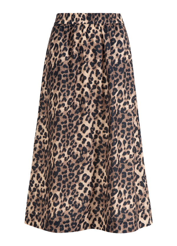 CC Heart CC HEART ELISE LÅNG KJOL I LEO-TRYCK Skirt Leo print - 900