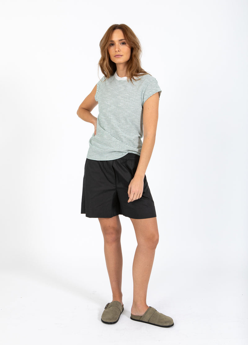 CC Heart CC HEART ELLEN RANDIG KORTÄRMAD T-SHIRT T-Shirt Green stripe - 447
