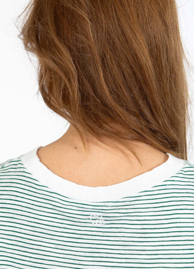CC Heart CC HEART ELLEN RANDIG KORTÄRMAD T-SHIRT T-Shirt Green stripe - 447