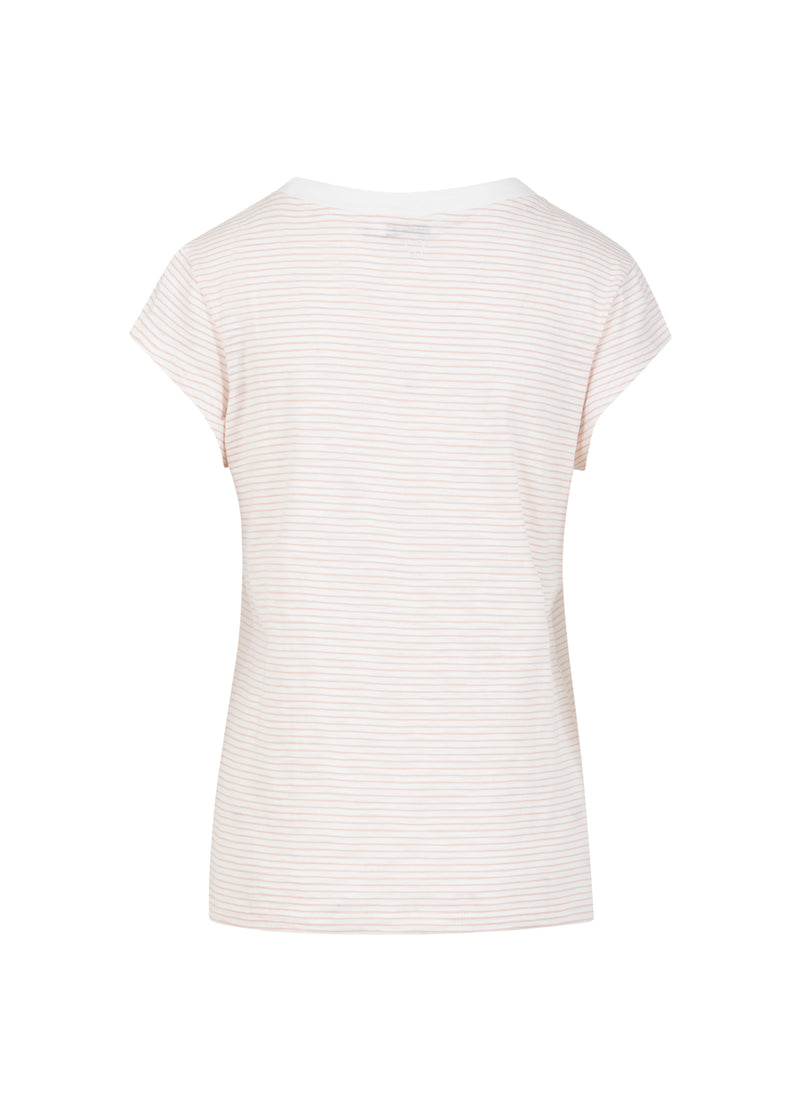 CC Heart CC HEART ELLEN RANDIG KORTÄRMAD T-SHIRT T-Shirt Rose stripe - 646