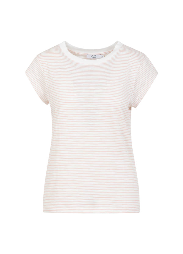 CC Heart CC HEART ELLEN RANDIG KORTÄRMAD T-SHIRT T-Shirt Rose stripe - 646