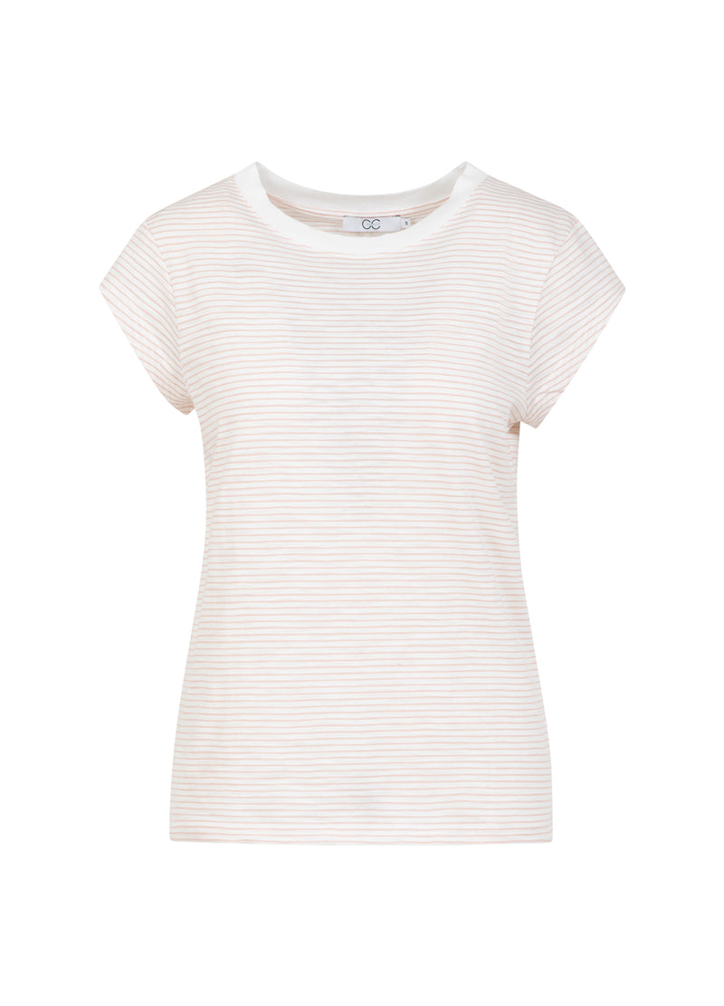 CC Heart CC HEART ELLEN RANDIG KORTÄRMAD T-SHIRT T-Shirt Rose stripe - 646