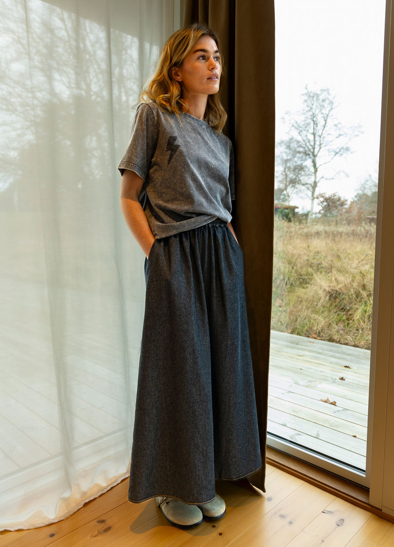 CC Heart CC HEART ELLIS DENIM-KJOL Skirt Black blue denim - 150