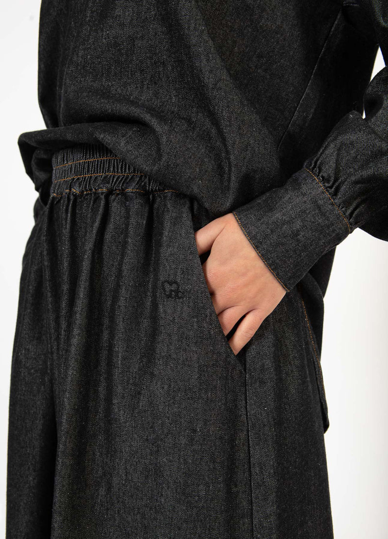 CC Heart CC HEART ELLIS DENIM-KJOL Skirt Black blue denim - 150