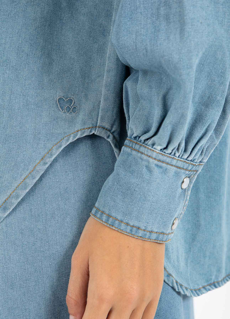 CC Heart CC HEART ELLIS DENIMSKJORTA Shirt/Blouse Blue denim - 510