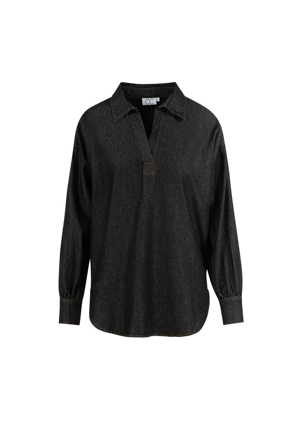 CC Heart CC HEART ELLIS DENIM TUNIKA SKJORTA Shirt/Blouse Black blue denim - 150