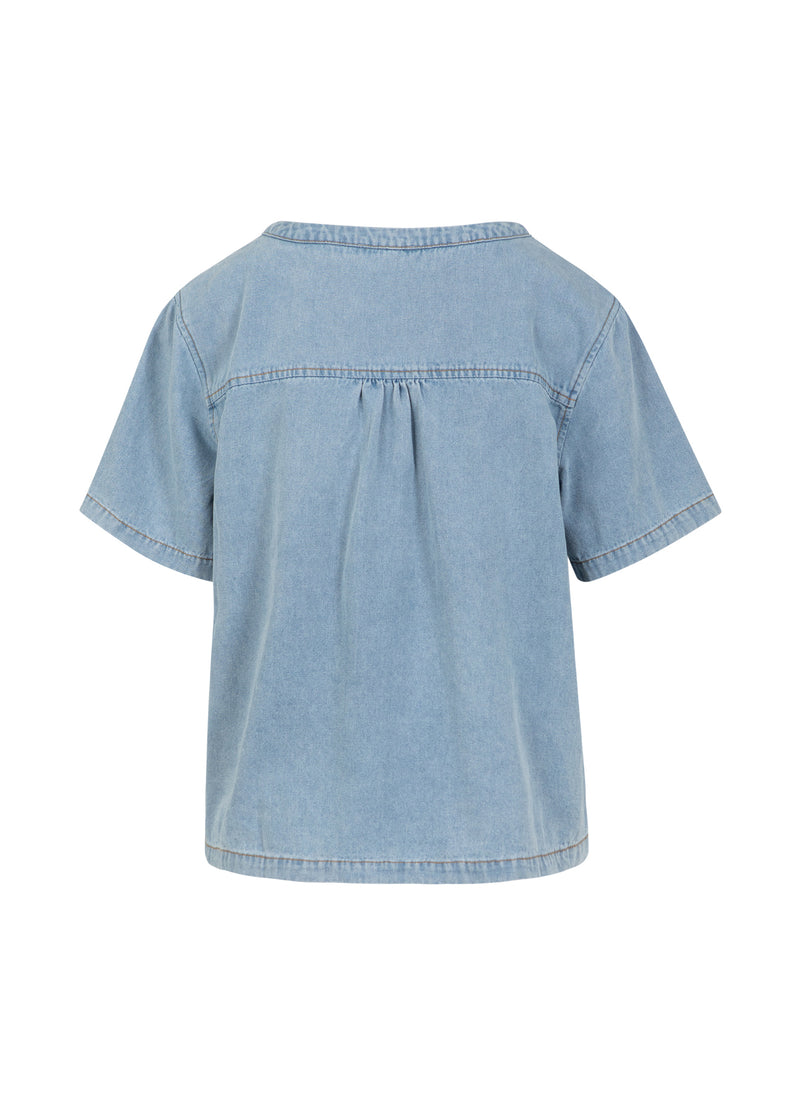 CC Heart CC HEART ELLIS KORT JEANSSKJORTA Shirt/Blouse Blue denim - 510