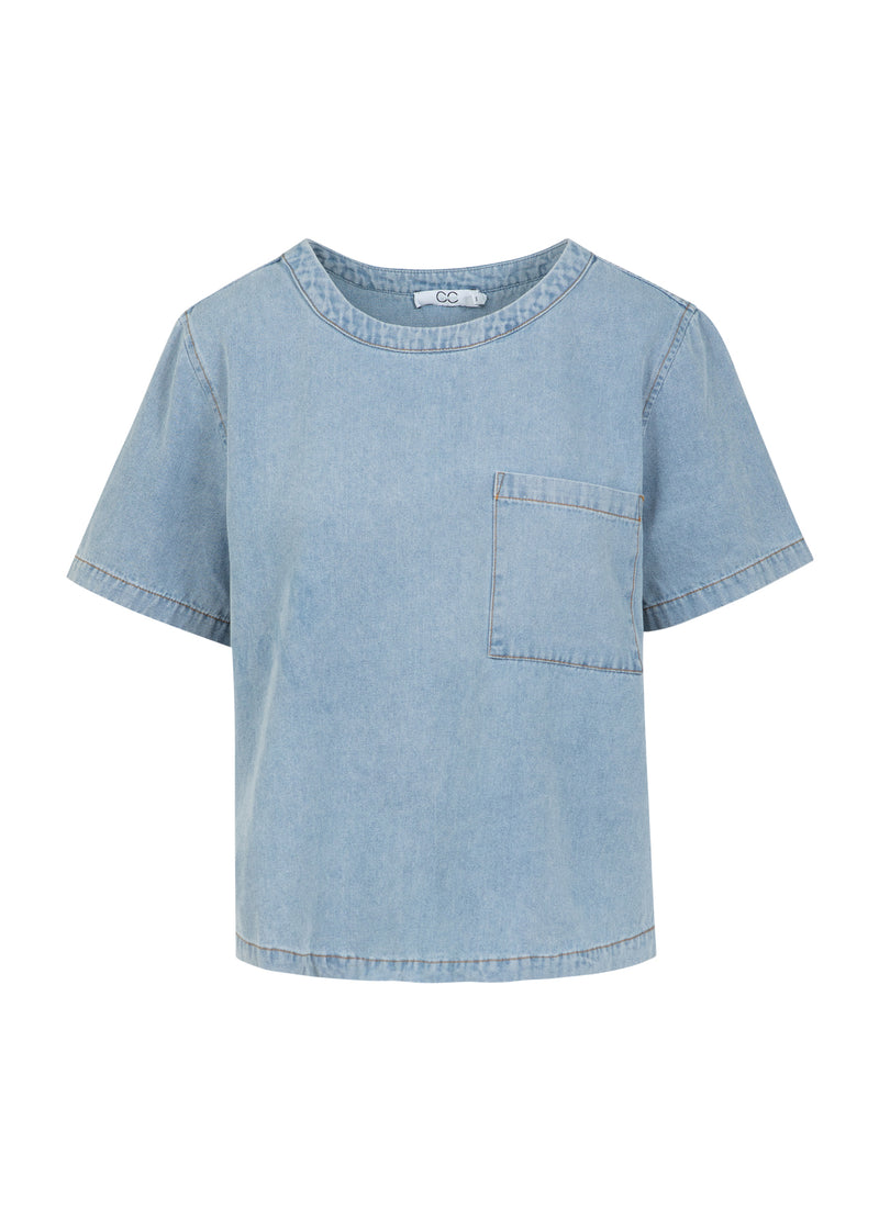 CC Heart CC HEART ELLIS KORT JEANSSKJORTA Shirt/Blouse Blue denim - 510