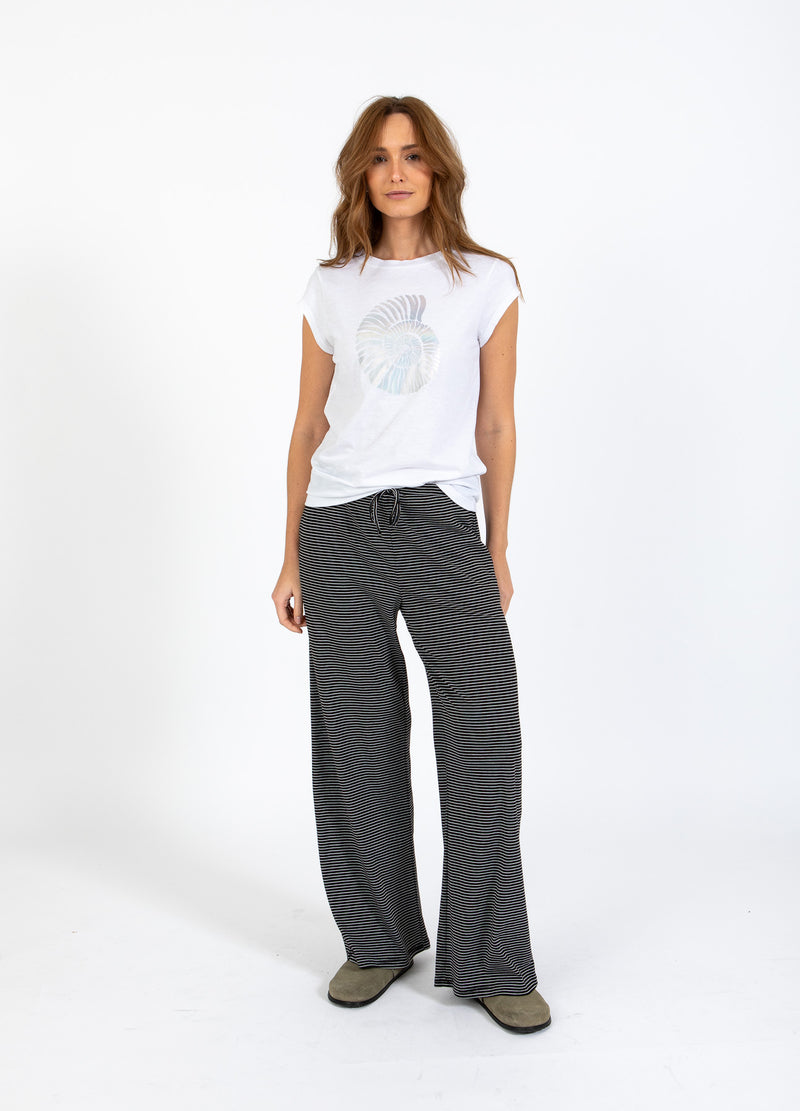 CC Heart CC HEART ELYSE LÖSA JERSEYBYXOR Pants Black/white stripe - 102