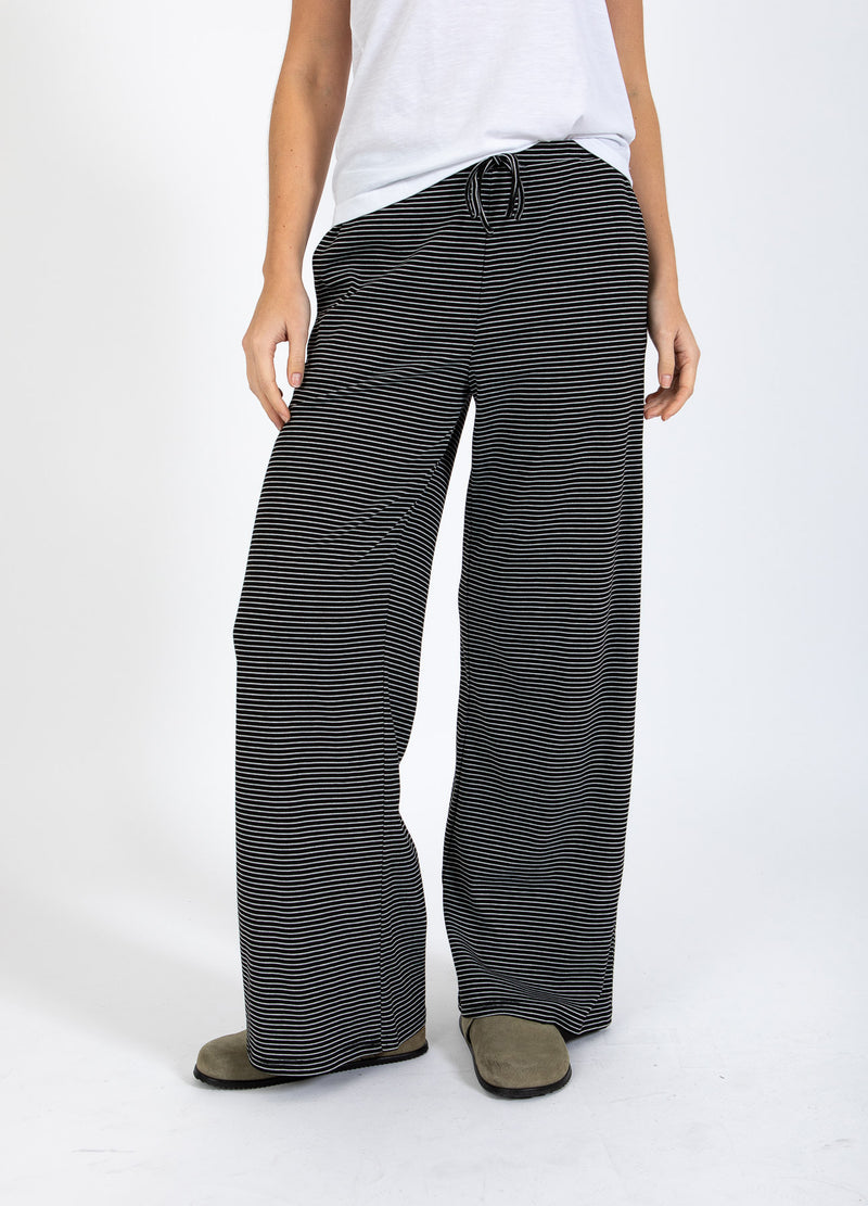 CC Heart CC HEART ELYSE LÖSA JERSEYBYXOR Pants Black/white stripe - 102