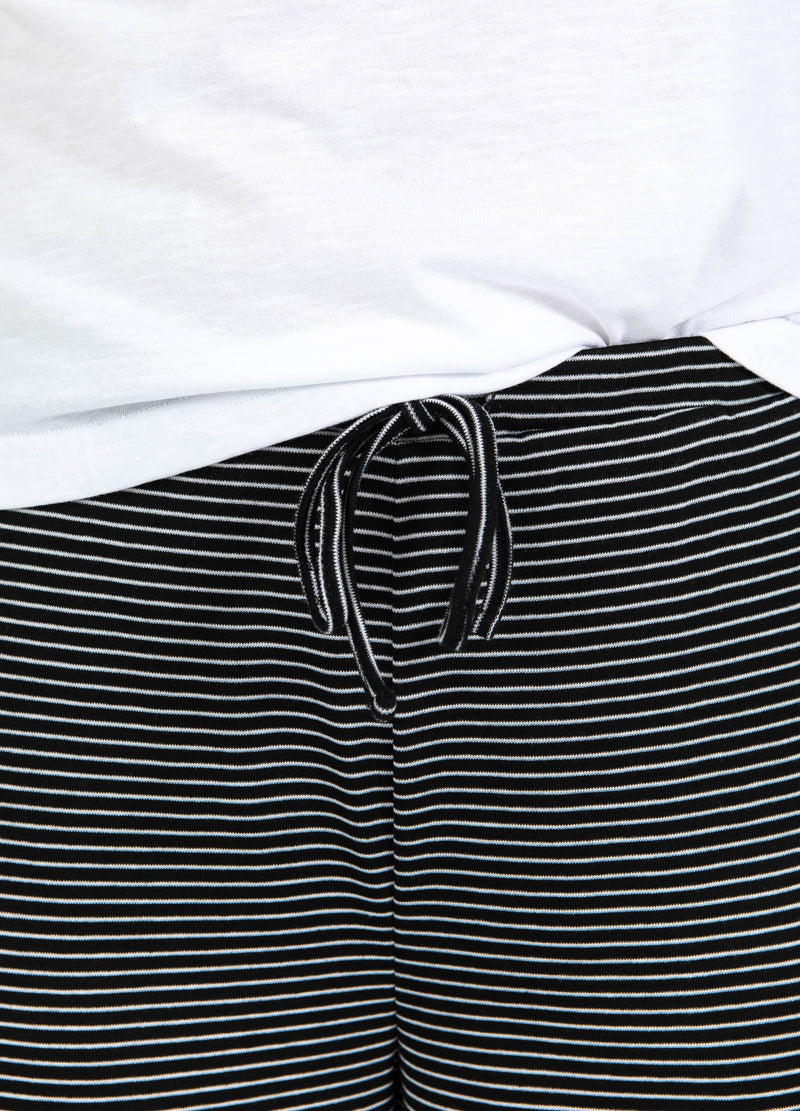 CC Heart CC HEART ELYSE LÖSA JERSEYBYXOR Pants Black/white stripe - 102