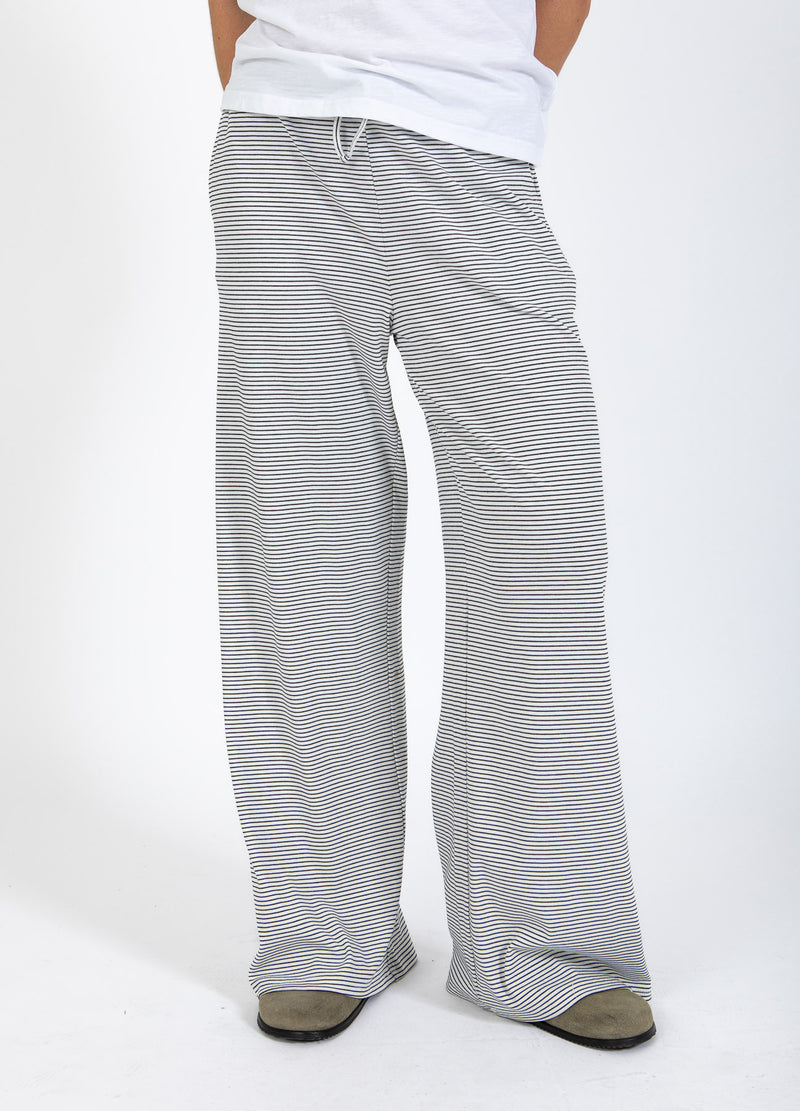 CC Heart CC HEART ELYSE LÖSA JERSEYBYXOR Pants White/black stripe - 269