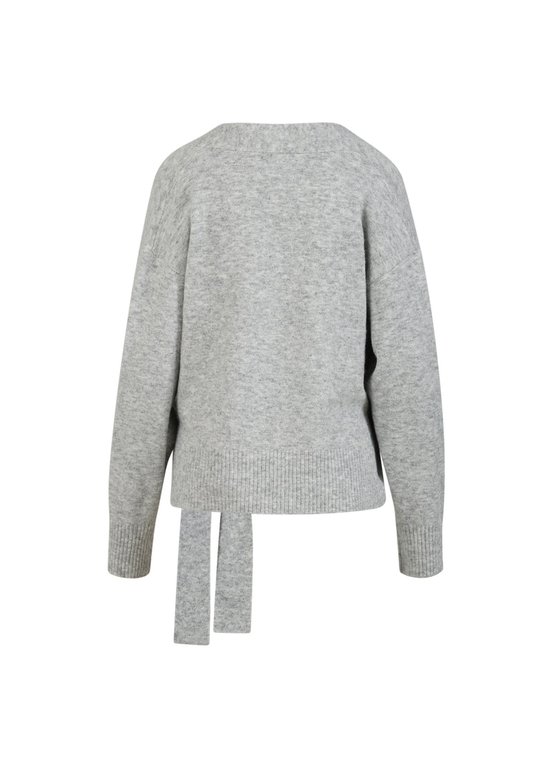 CC Heart CC HEART EMERIE OMLOTTPÄLS Knitwear Light grey melange - 129