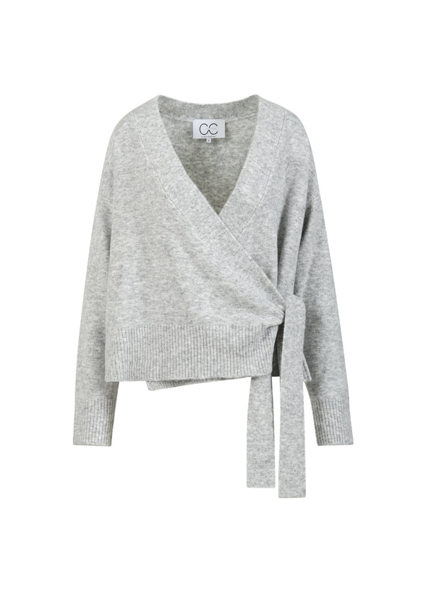 CC Heart CC HEART EMERIE OMLOTTPÄLS Knitwear Light grey melange - 129