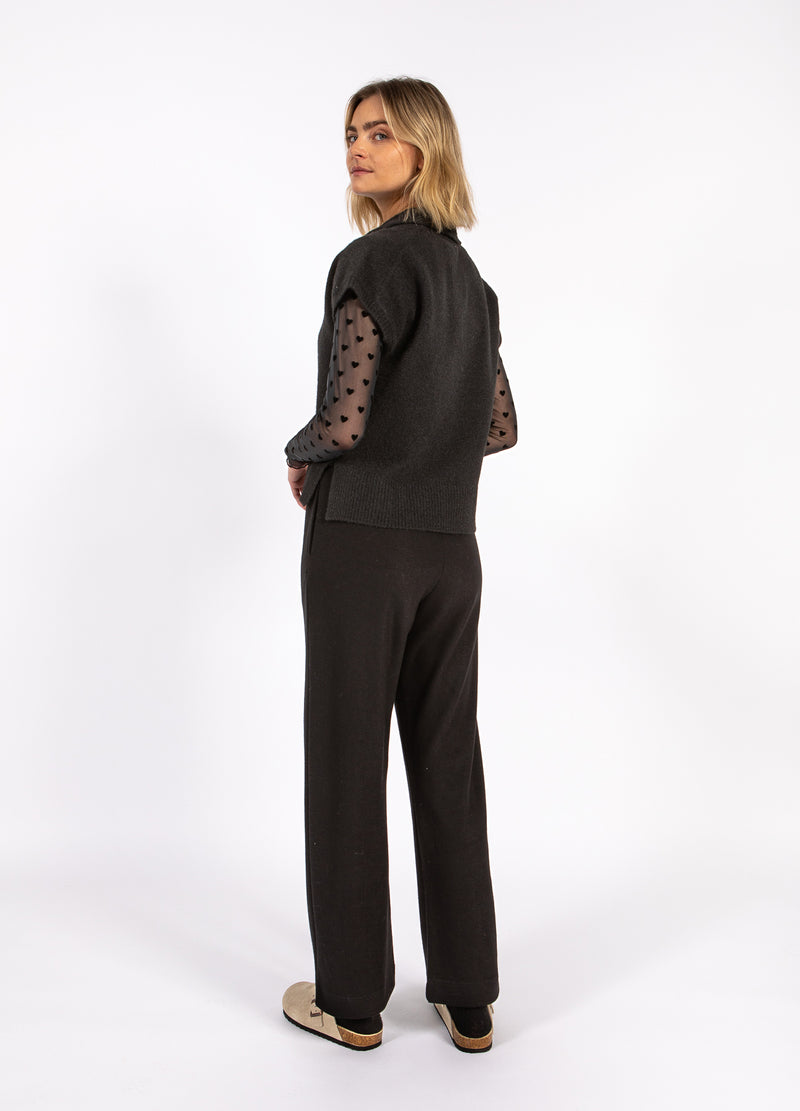 CC Heart CC HEART EMERIE STICKAD POLO TOP Knitwear Black - 100