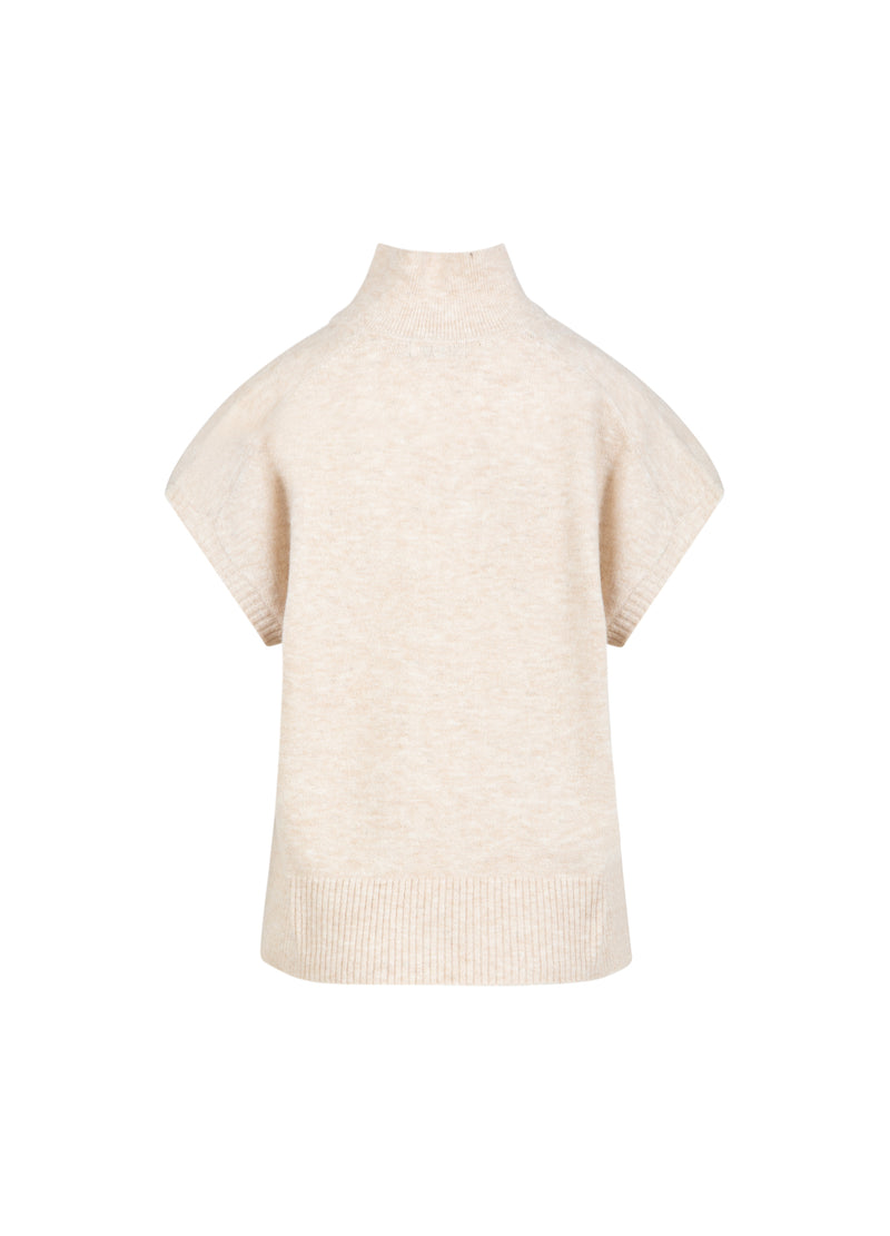 CC Heart CC HEART EMERIE STICKAD POLO TOP Knitwear Off white melange - 267