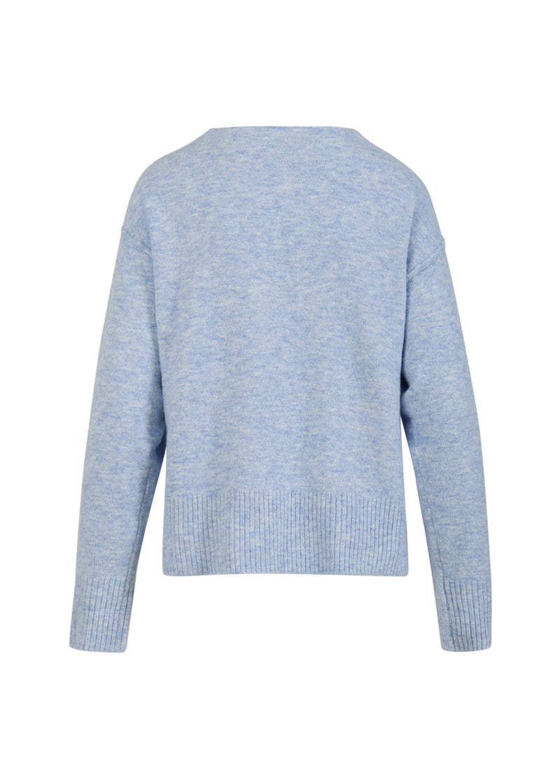 CC Heart CC HEART EMERIE V-RINGAD TRÖJA Knitwear Dream blue - 529